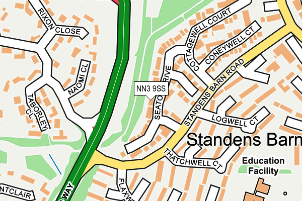 NN3 9SS map - OS OpenMap – Local (Ordnance Survey) NN3 9SS map - OS OpenMap – Local (Ordnance Survey)