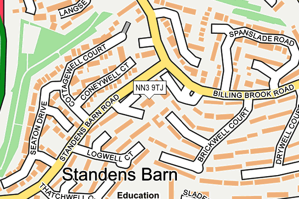 NN3 9TJ map - OS OpenMap – Local (Ordnance Survey) NN3 9TJ map - OS OpenMap – Local (Ordnance Survey)
