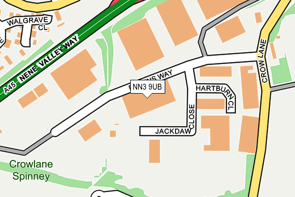 NN3 9UB map - OS OpenMap – Local (Ordnance Survey) NN3 9UB map - OS OpenMap – Local (Ordnance Survey)
