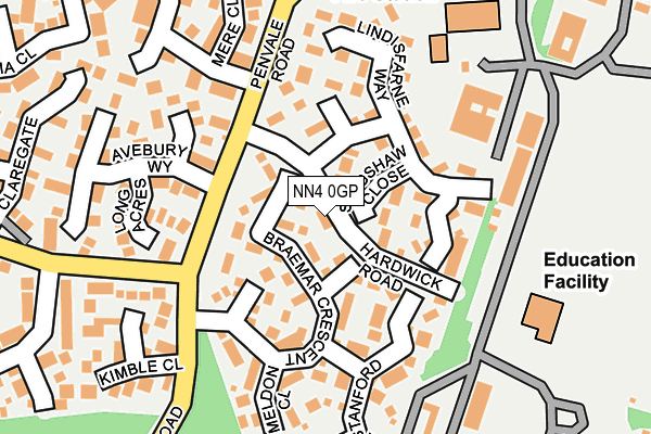 NN4 0GP map - OS OpenMap – Local (Ordnance Survey) NN4 0GP map - OS OpenMap – Local (Ordnance Survey)