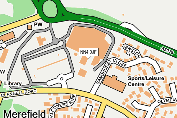 NN4 0JF map - OS OpenMap – Local (Ordnance Survey) NN4 0JF map - OS OpenMap – Local (Ordnance Survey)