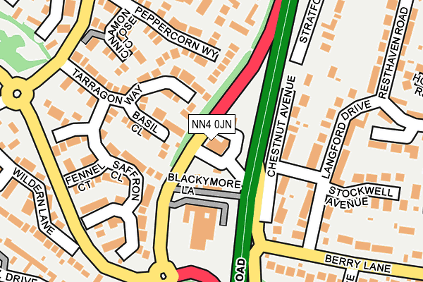 NN4 0JN map - OS OpenMap – Local (Ordnance Survey) NN4 0JN map - OS OpenMap – Local (Ordnance Survey)