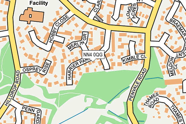 NN4 0QG map - OS OpenMap – Local (Ordnance Survey) NN4 0QG map - OS OpenMap – Local (Ordnance Survey)