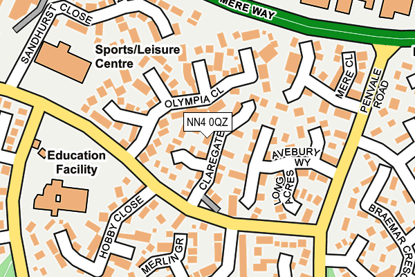 NN4 0QZ map - OS OpenMap – Local (Ordnance Survey) NN4 0QZ map - OS OpenMap – Local (Ordnance Survey)