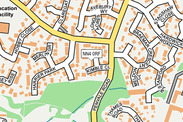 NN4 0RF map - OS OpenMap – Local (Ordnance Survey) NN4 0RF map - OS OpenMap – Local (Ordnance Survey)