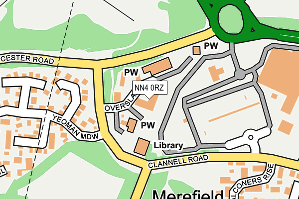 NN4 0RZ map - OS OpenMap – Local (Ordnance Survey) NN4 0RZ map - OS OpenMap – Local (Ordnance Survey)