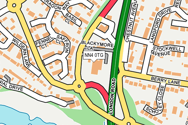 NN4 0TG map - OS OpenMap – Local (Ordnance Survey) NN4 0TG map - OS OpenMap – Local (Ordnance Survey)