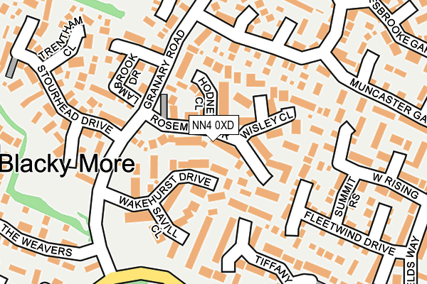 NN4 0XD map - OS OpenMap – Local (Ordnance Survey) NN4 0XD map - OS OpenMap – Local (Ordnance Survey)