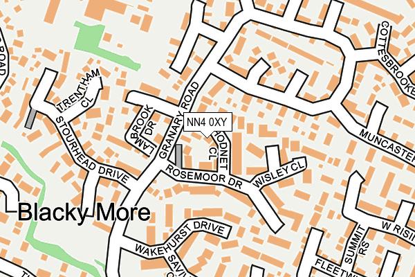 NN4 0XY map - OS OpenMap – Local (Ordnance Survey)
