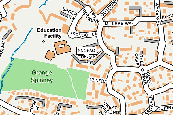 NN4 5AQ map - OS OpenMap – Local (Ordnance Survey)
