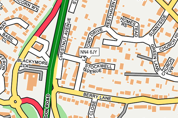 NN4 6JY map - OS OpenMap – Local (Ordnance Survey) NN4 6JY map - OS OpenMap – Local (Ordnance Survey)