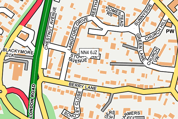 NN4 6JZ map - OS OpenMap – Local (Ordnance Survey) NN4 6JZ map - OS OpenMap – Local (Ordnance Survey)