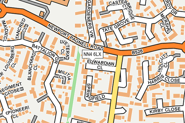 NN4 6LX map - OS OpenMap – Local (Ordnance Survey) NN4 6LX map - OS OpenMap – Local (Ordnance Survey)
