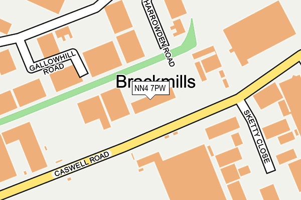 NN4 7PW map - OS OpenMap – Local (Ordnance Survey) NN4 7PW map - OS OpenMap – Local (Ordnance Survey)