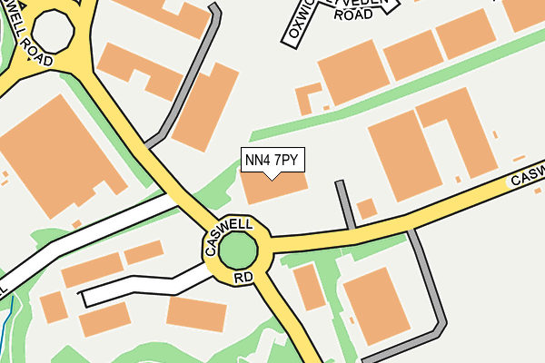 NN4 7PY map - OS OpenMap – Local (Ordnance Survey) NN4 7PY map - OS OpenMap – Local (Ordnance Survey)