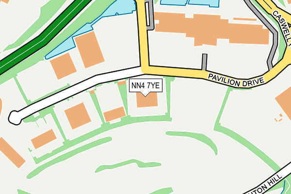 NN4 7YE map - OS OpenMap – Local (Ordnance Survey) NN4 7YE map - OS OpenMap – Local (Ordnance Survey)