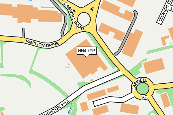 NN4 7YP map - OS OpenMap – Local (Ordnance Survey) NN4 7YP map - OS OpenMap – Local (Ordnance Survey)