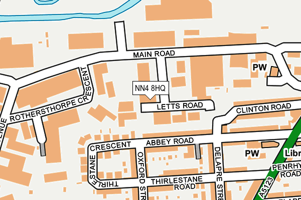 NN4 8HQ map - OS OpenMap – Local (Ordnance Survey)