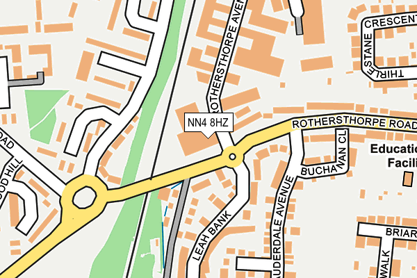 NN4 8HZ map - OS OpenMap – Local (Ordnance Survey) NN4 8HZ map - OS OpenMap – Local (Ordnance Survey)