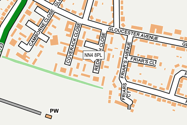 NN4 8PL map - OS OpenMap – Local (Ordnance Survey)