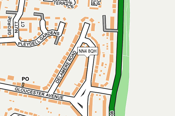 NN4 8QH map - OS OpenMap – Local (Ordnance Survey) NN4 8QH map - OS OpenMap – Local (Ordnance Survey)
