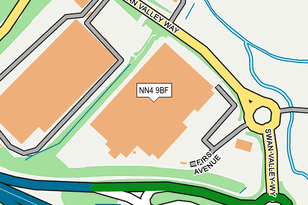 NN4 9BF map - OS OpenMap – Local (Ordnance Survey) NN4 9BF map - OS OpenMap – Local (Ordnance Survey)