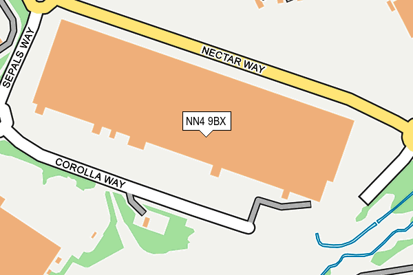 NN4 9BX map - OS OpenMap – Local (Ordnance Survey) NN4 9BX map - OS OpenMap – Local (Ordnance Survey)