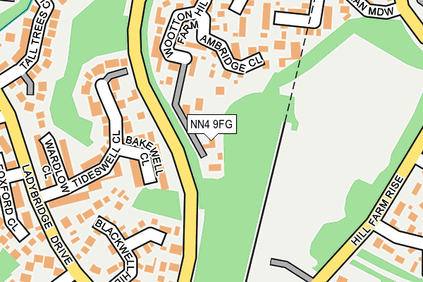 NN4 9FG map - OS OpenMap – Local (Ordnance Survey) NN4 9FG map - OS OpenMap – Local (Ordnance Survey)