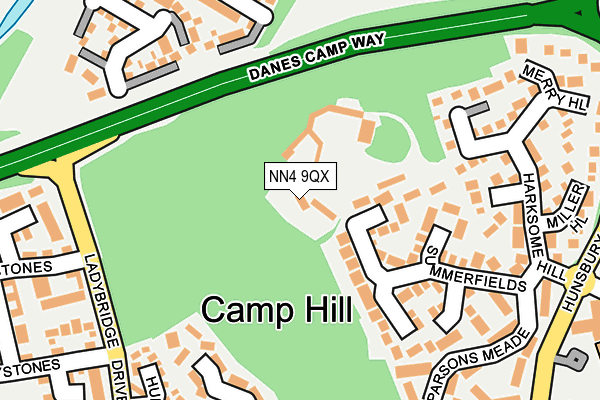 NN4 9QX map - OS OpenMap – Local (Ordnance Survey) NN4 9QX map - OS OpenMap – Local (Ordnance Survey)