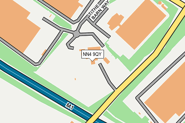 NN4 9QY map - OS OpenMap – Local (Ordnance Survey) NN4 9QY map - OS OpenMap – Local (Ordnance Survey)
