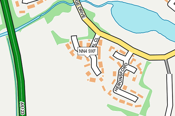 NN4 9XF map - OS OpenMap – Local (Ordnance Survey)