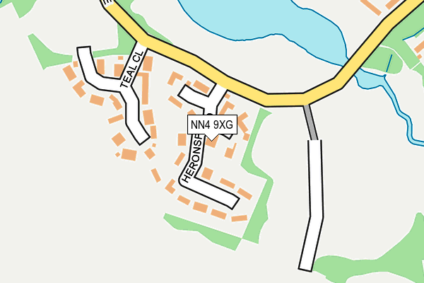 NN4 9XG map - OS OpenMap – Local (Ordnance Survey) NN4 9XG map - OS OpenMap – Local (Ordnance Survey)