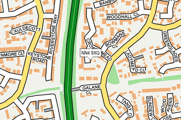 NN4 9XQ map - OS OpenMap – Local (Ordnance Survey) NN4 9XQ map - OS OpenMap – Local (Ordnance Survey)