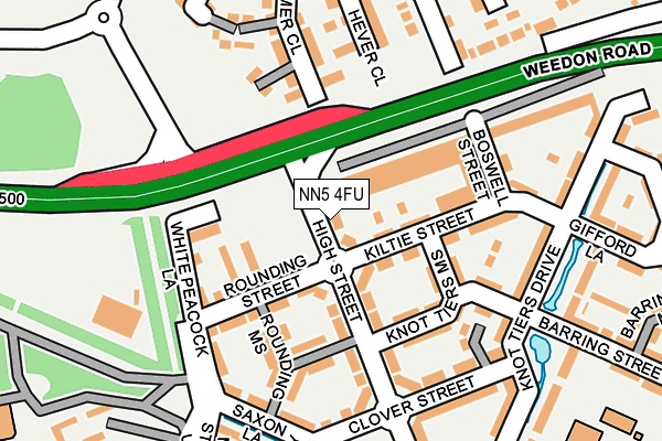 NN5 4FU map - OS OpenMap – Local (Ordnance Survey) NN5 4FU map - OS OpenMap – Local (Ordnance Survey)