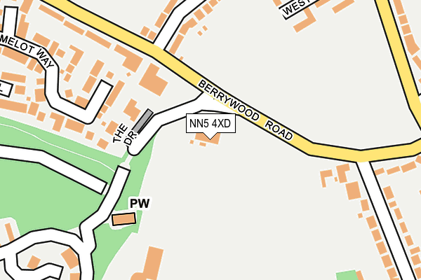 NN5 4XD map - OS OpenMap – Local (Ordnance Survey) NN5 4XD map - OS OpenMap – Local (Ordnance Survey)