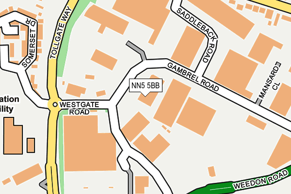 NN5 5BB map - OS OpenMap – Local (Ordnance Survey) NN5 5BB map - OS OpenMap – Local (Ordnance Survey)