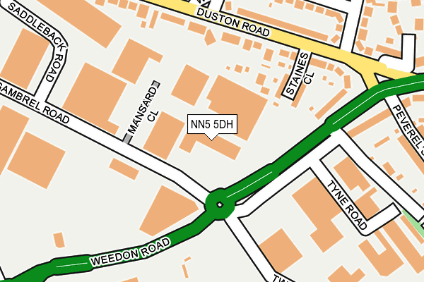 NN5 5DH map - OS OpenMap – Local (Ordnance Survey) NN5 5DH map - OS OpenMap – Local (Ordnance Survey)
