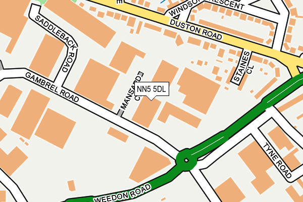 NN5 5DL map - OS OpenMap – Local (Ordnance Survey) NN5 5DL map - OS OpenMap – Local (Ordnance Survey)
