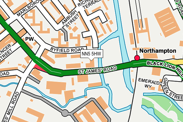 NN5 5HW map - OS OpenMap – Local (Ordnance Survey) NN5 5HW map - OS OpenMap – Local (Ordnance Survey)