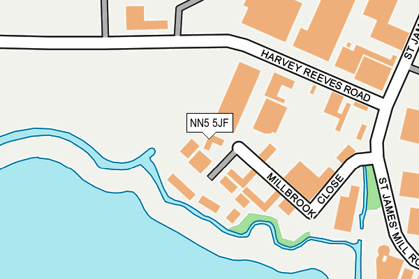 NN5 5JF map - OS OpenMap – Local (Ordnance Survey) NN5 5JF map - OS OpenMap – Local (Ordnance Survey)