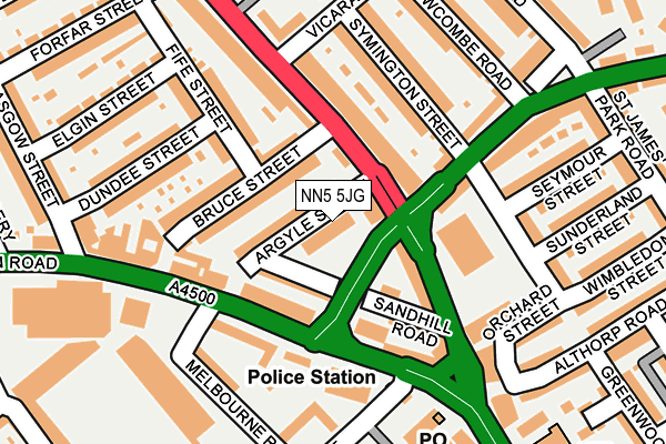 NN5 5JG map - OS OpenMap – Local (Ordnance Survey) NN5 5JG map - OS OpenMap – Local (Ordnance Survey)