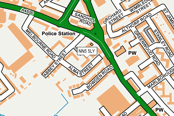 NN5 5LY map - OS OpenMap – Local (Ordnance Survey) NN5 5LY map - OS OpenMap – Local (Ordnance Survey)