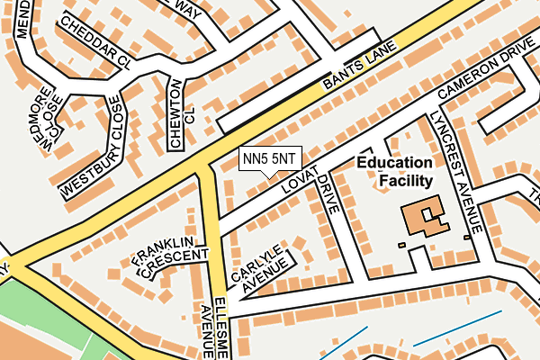 NN5 5NT map - OS OpenMap – Local (Ordnance Survey) NN5 5NT map - OS OpenMap – Local (Ordnance Survey)