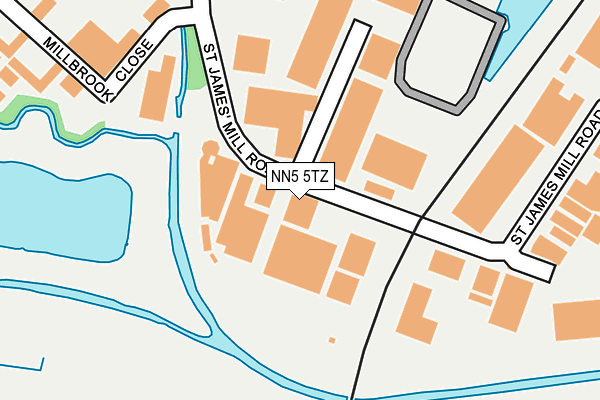 NN5 5TZ map - OS OpenMap – Local (Ordnance Survey) NN5 5TZ map - OS OpenMap – Local (Ordnance Survey)