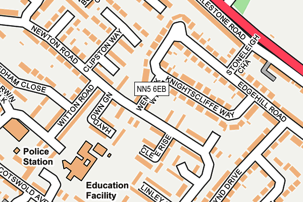 NN5 6EB map - OS OpenMap – Local (Ordnance Survey) NN5 6EB map - OS OpenMap – Local (Ordnance Survey)
