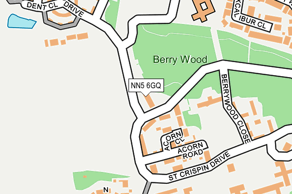 NN5 6GQ map - OS OpenMap – Local (Ordnance Survey)