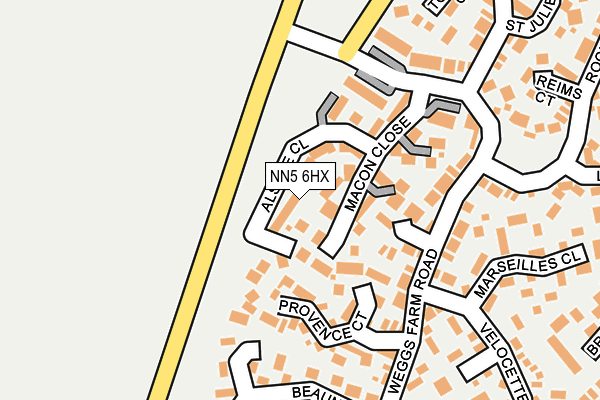 NN5 6HX map - OS OpenMap – Local (Ordnance Survey) NN5 6HX map - OS OpenMap – Local (Ordnance Survey)