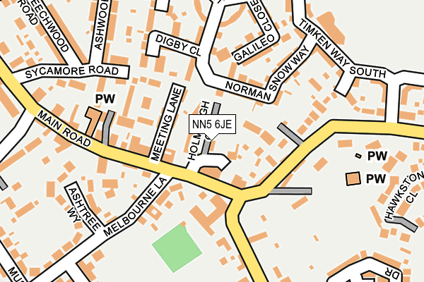 NN5 6JE map - OS OpenMap – Local (Ordnance Survey) NN5 6JE map - OS OpenMap – Local (Ordnance Survey)