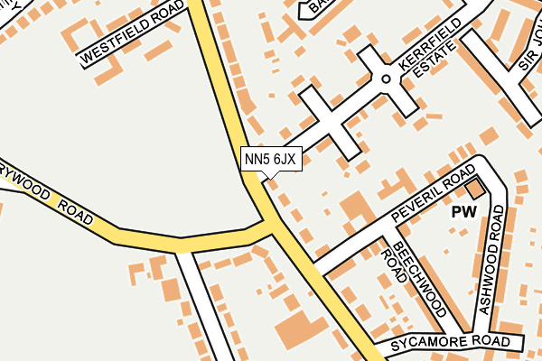 NN5 6JX map - OS OpenMap – Local (Ordnance Survey) NN5 6JX map - OS OpenMap – Local (Ordnance Survey)