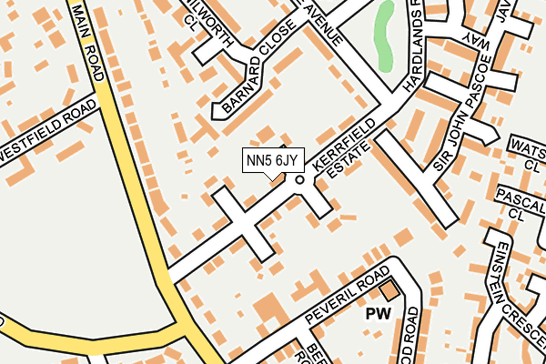 NN5 6JY map - OS OpenMap – Local (Ordnance Survey) NN5 6JY map - OS OpenMap – Local (Ordnance Survey)